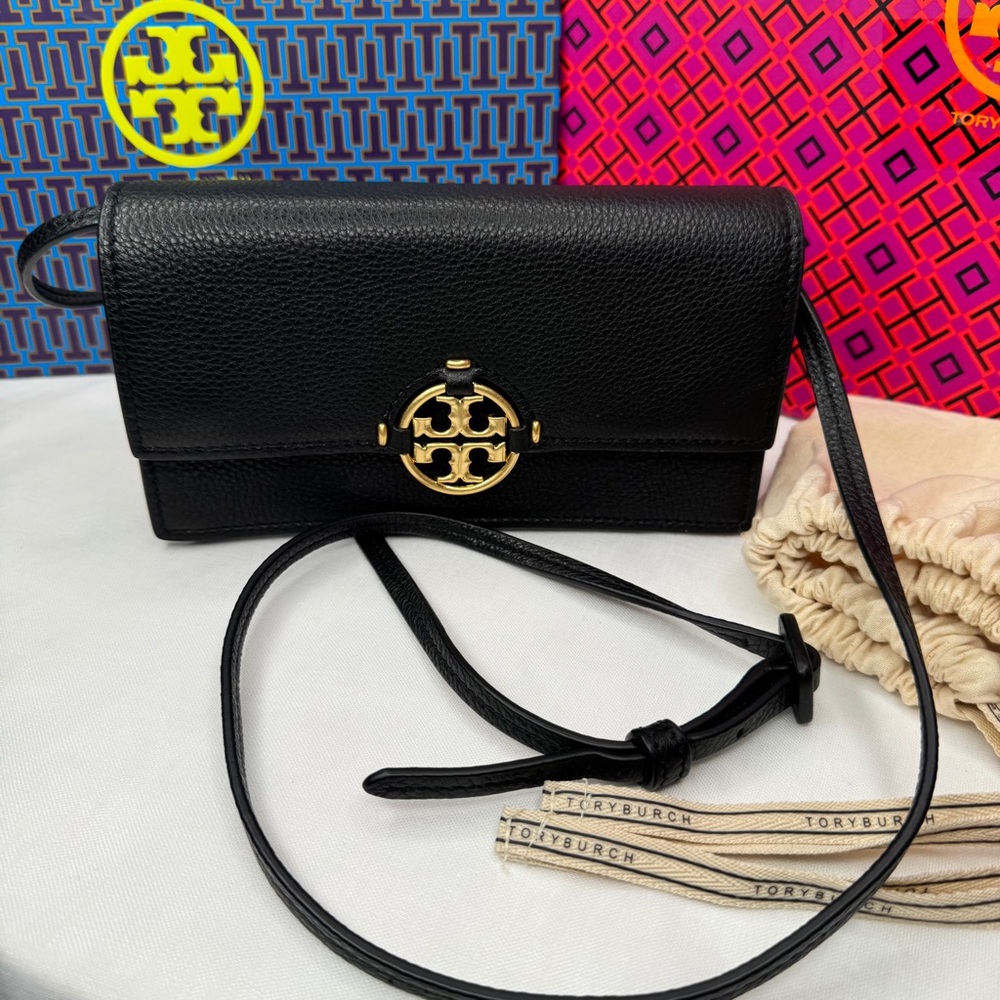 TORY BURCH Black Leather Crossbody Bag - Picture 9 of 16